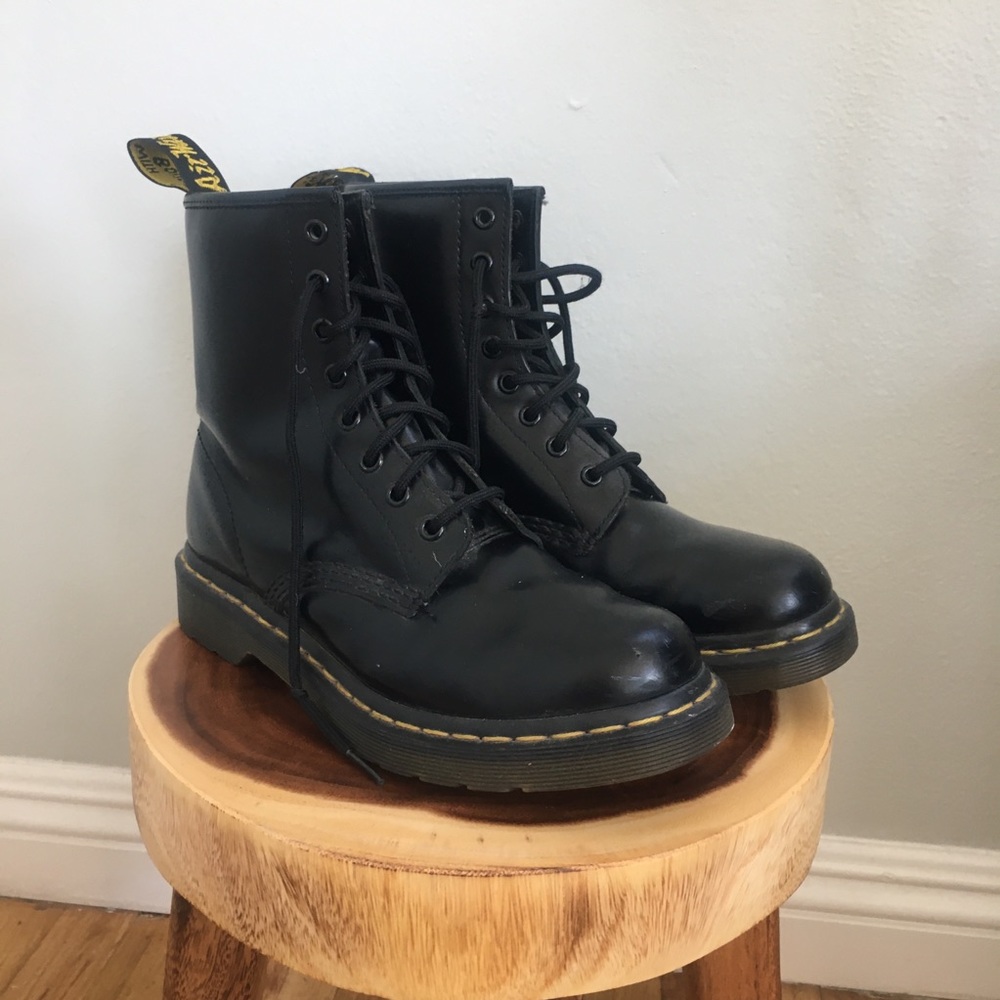 Classic black dr. Martens. Well loved